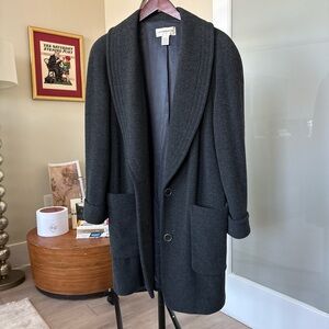 Women’s Charcoal Wool Coat